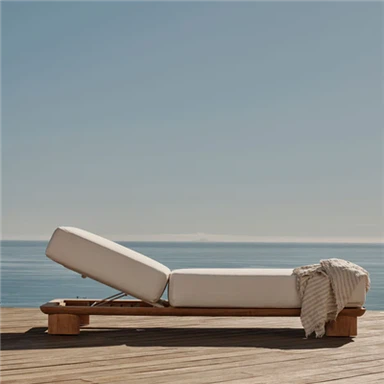 Teak Wood Chaise Lounger